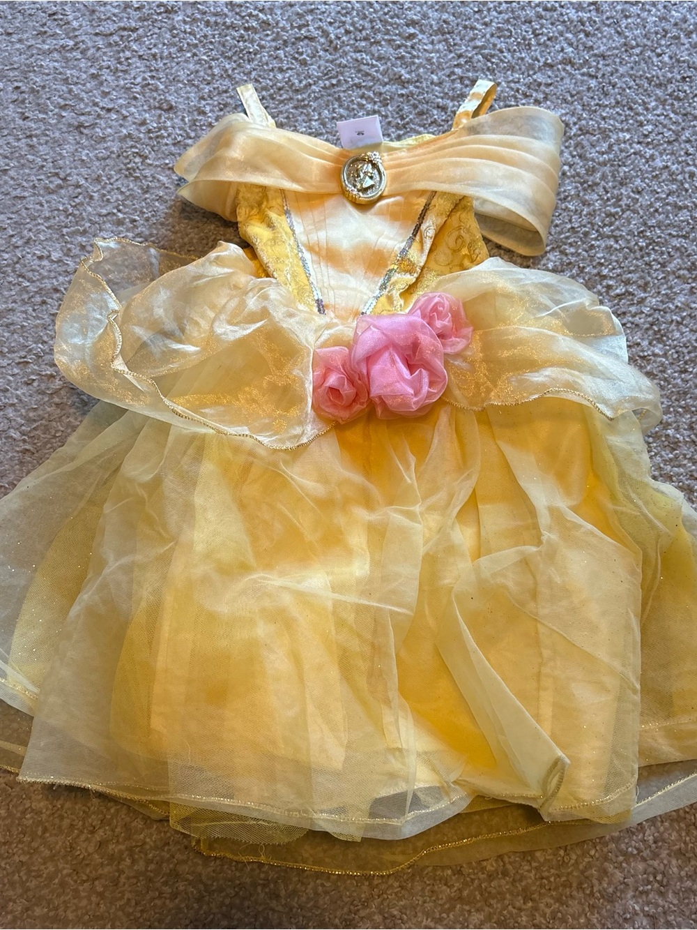 Disney Store Belle Dress Sz 3 Beauty and the Beast Gown Halloween Land World